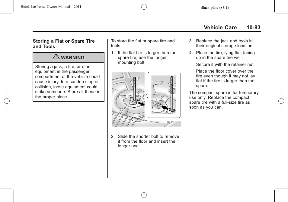 Buick 2011 Lacrosse User Manual | Page 383 / 446