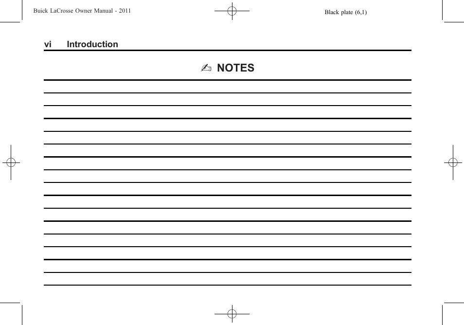 Buick 2011 Lacrosse User Manual | Page 6 / 446