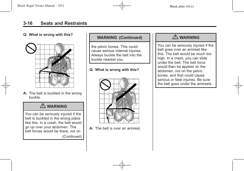 Buick REGAL 2011 User Manual | Page 58 / 368