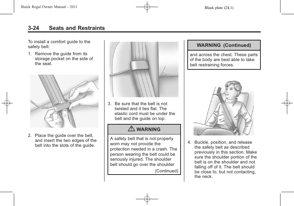 Buick REGAL 2011 User Manual | Page 66 / 368