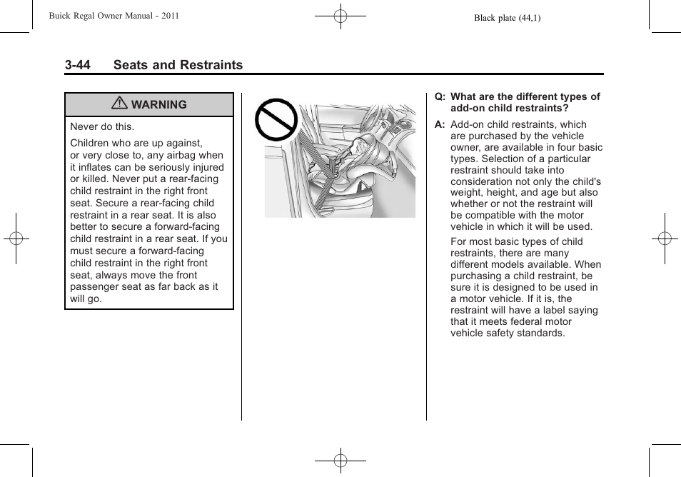 Buick REGAL 2011 User Manual | Page 86 / 368