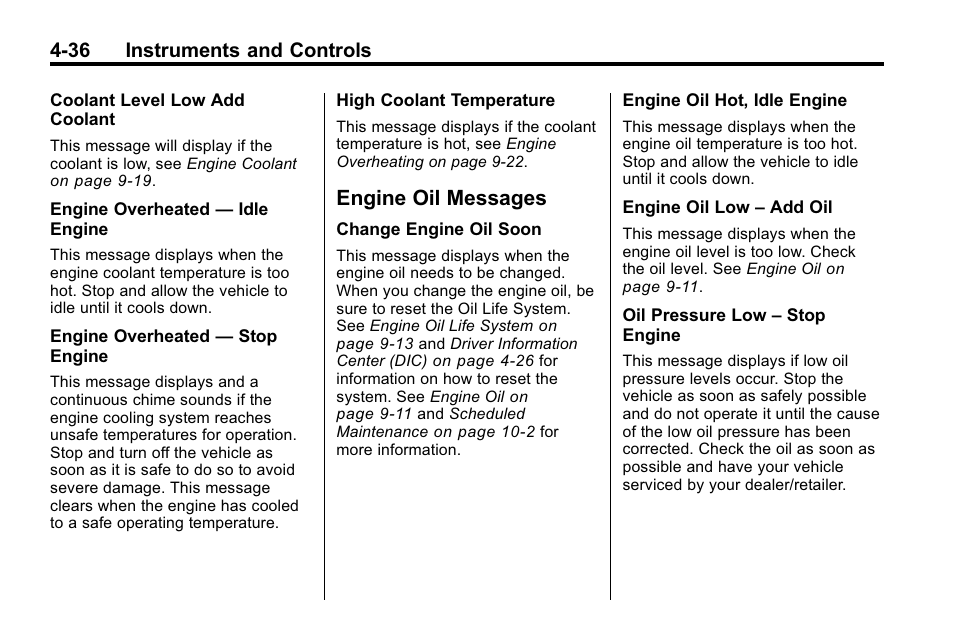 Engine oil messages, Engine oil messages -36, Universal | Buick 2010 Lacrosse User Manual | Page 124 / 420