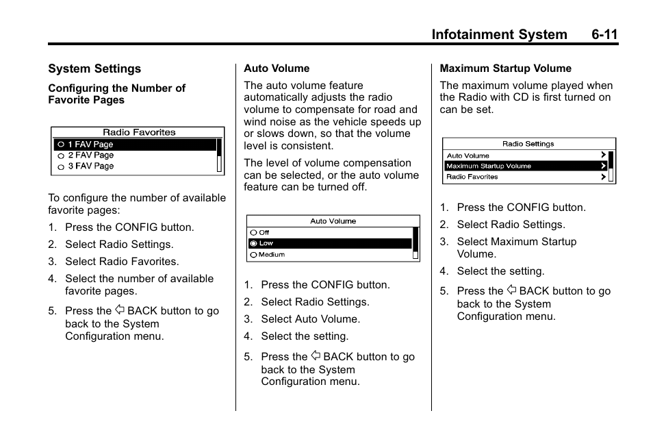 Infotainment system 6-11 | Buick 2010 Lacrosse User Manual | Page 159 / 420