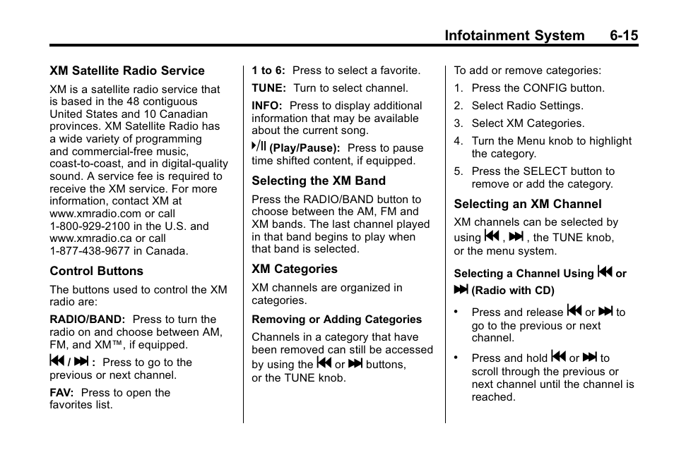 Infotainment system 6-15 | Buick 2010 Lacrosse User Manual | Page 163 / 420