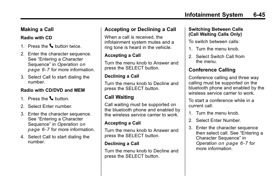 Infotainment system 6-45 | Buick 2010 Lacrosse User Manual | Page 193 / 420