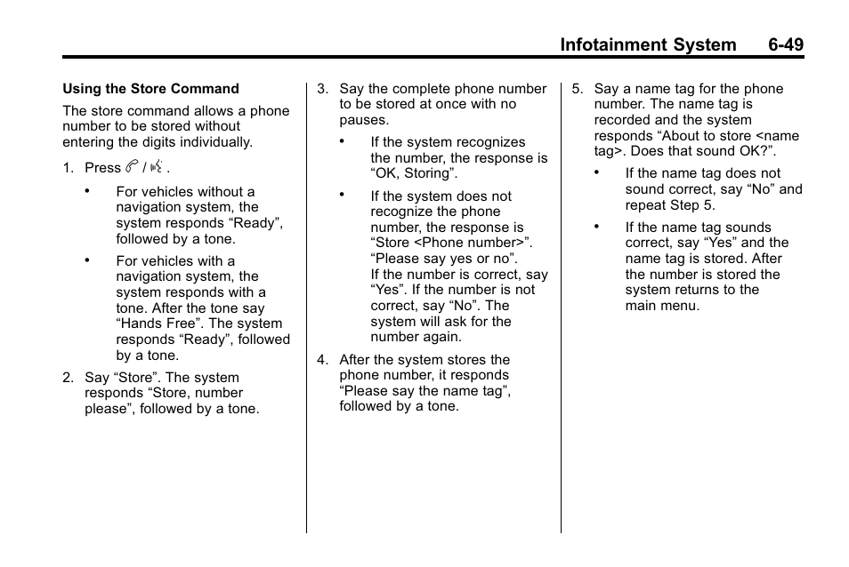 Infotainment system 6-49 | Buick 2010 Lacrosse User Manual | Page 197 / 420