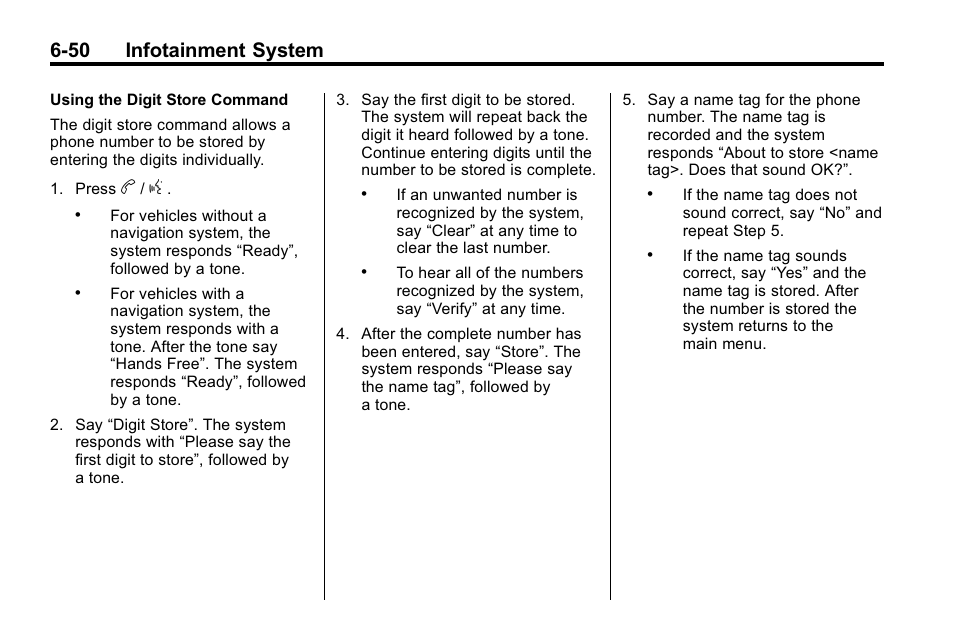 50 infotainment system | Buick 2010 Lacrosse User Manual | Page 198 / 420