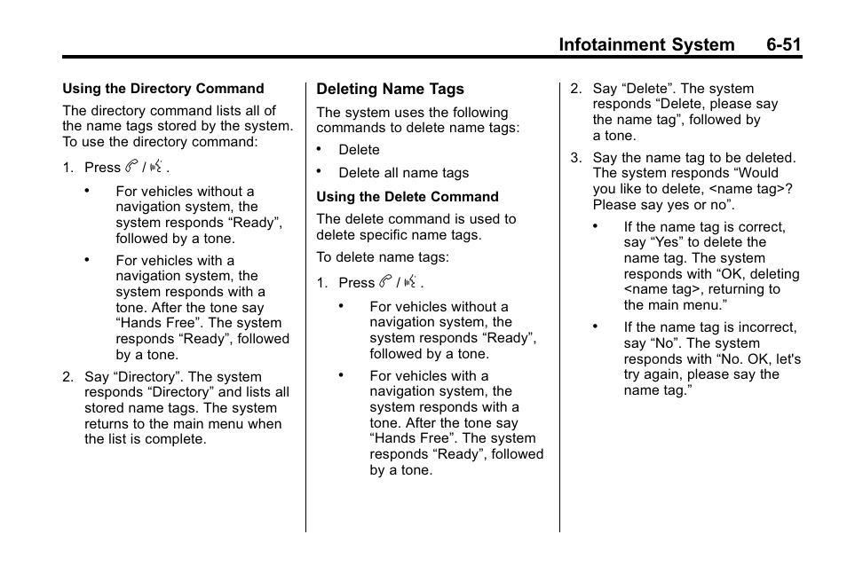 Infotainment system 6-51 | Buick 2010 Lacrosse User Manual | Page 199 / 420