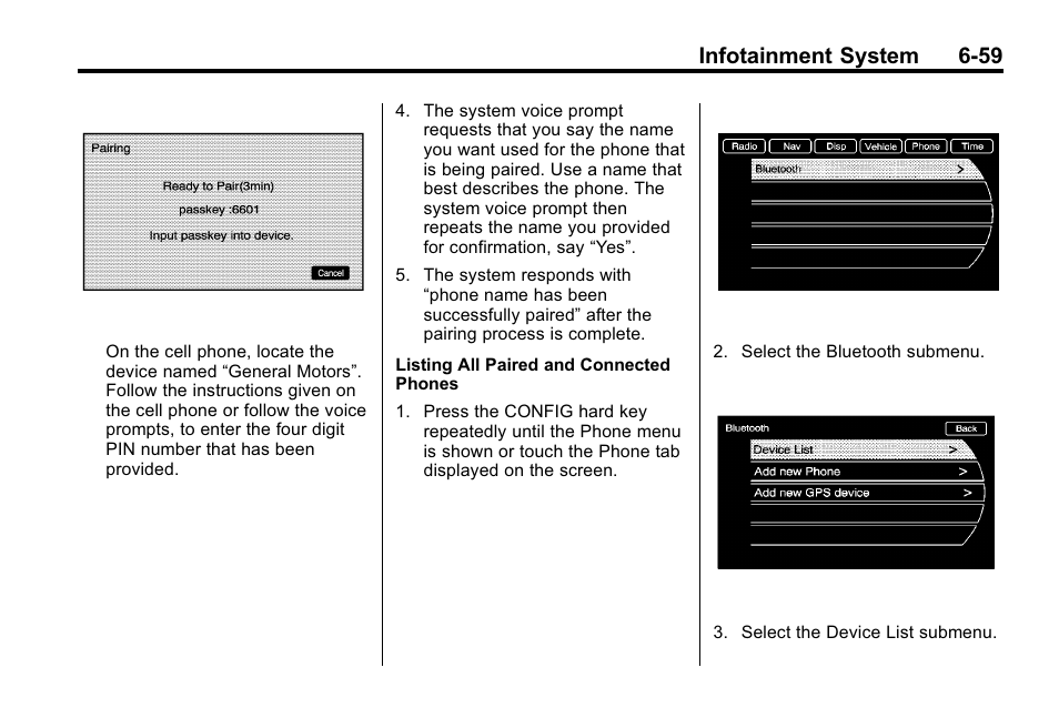Infotainment system 6-59 | Buick 2010 Lacrosse User Manual | Page 207 / 420