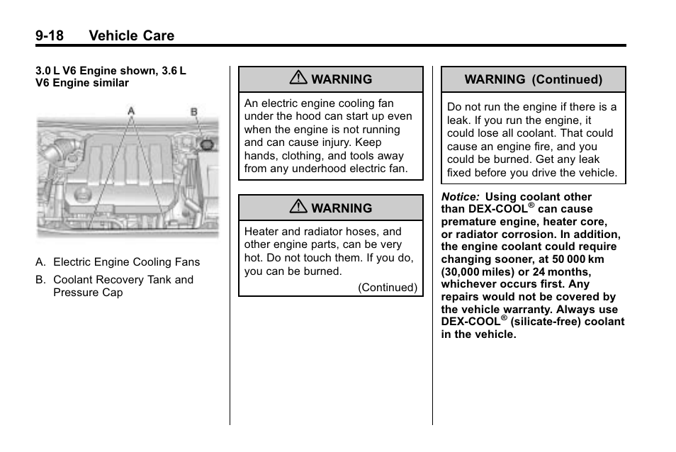 18 vehicle care | Buick 2010 Lacrosse User Manual | Page 300 / 420