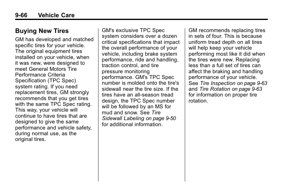 Buying new tires, Buying new tires -66 | Buick 2010 Lacrosse User Manual | Page 348 / 420