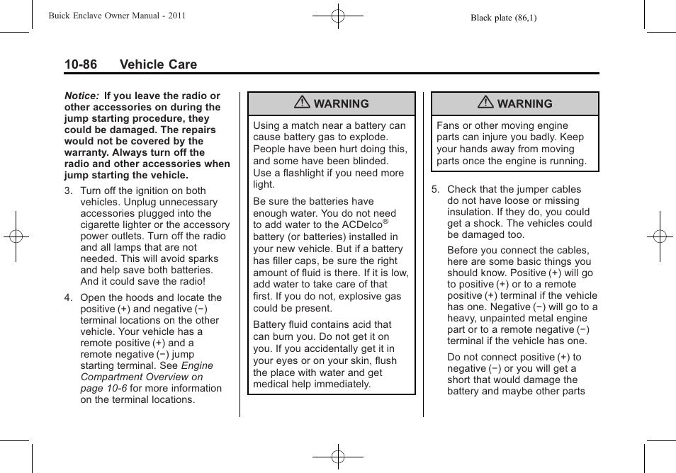 Buick 2011 Enclave User Manual | Page 398 / 458