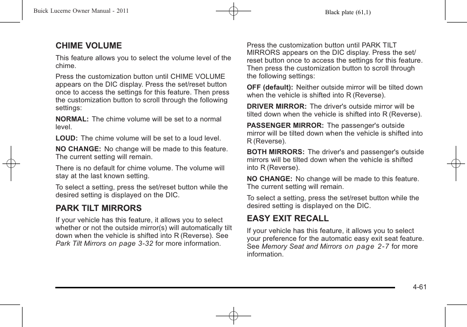 Buick 2011 Lucerne User Manual | Page 217 / 446