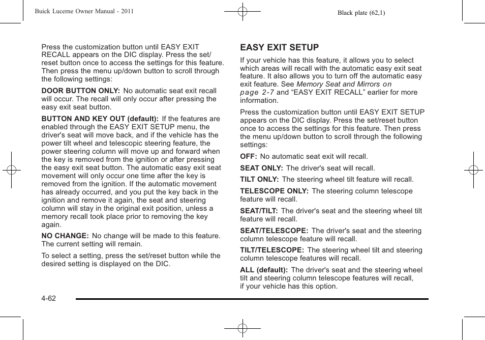 Buick 2011 Lucerne User Manual | Page 218 / 446