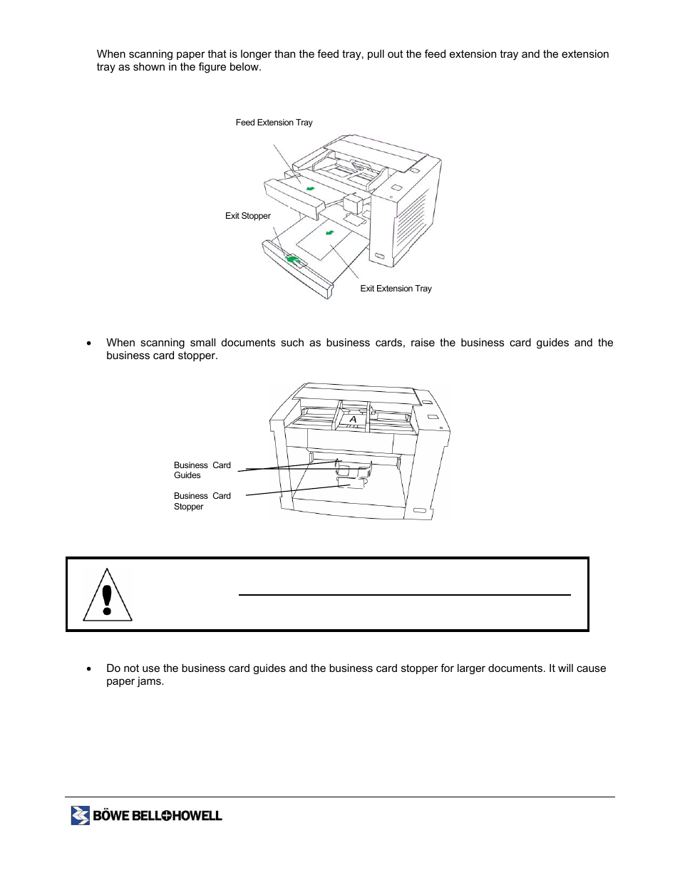 Caution | Bowe, Bell + Howell 1400 User Manual | Page 24 / 108