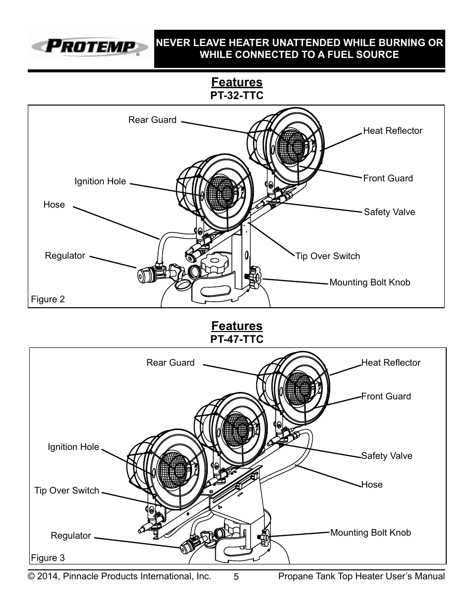 Features | ProTemp PT-32-TTC User Manual | Page 6 / 16