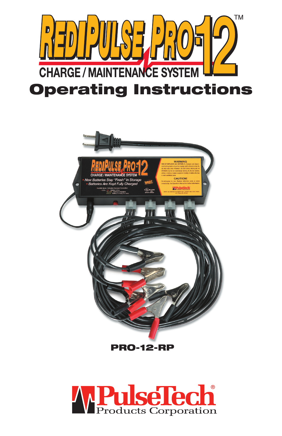 PulseTech PRO-12-RP 12-Station Battery Maintenance System (746X915) User Manual | 6 pages