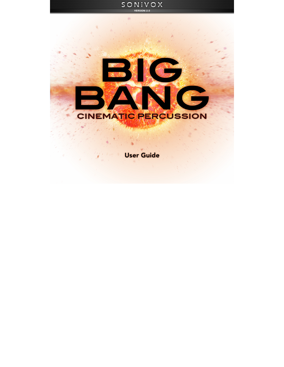 SONiVOX Big Bang Cinematic Percussion User Manual | 26 pages