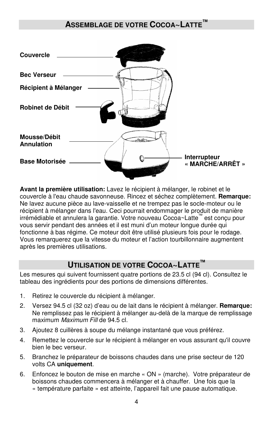 West Bend Back to Basics Cocoa~Latte User Manual | Page 16 / 40