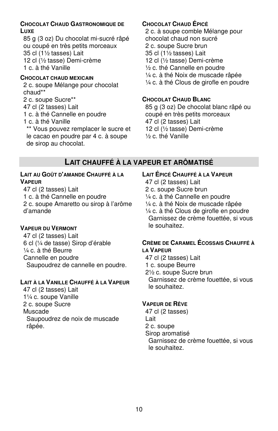 West Bend Back to Basics Cocoa~Latte User Manual | Page 22 / 40