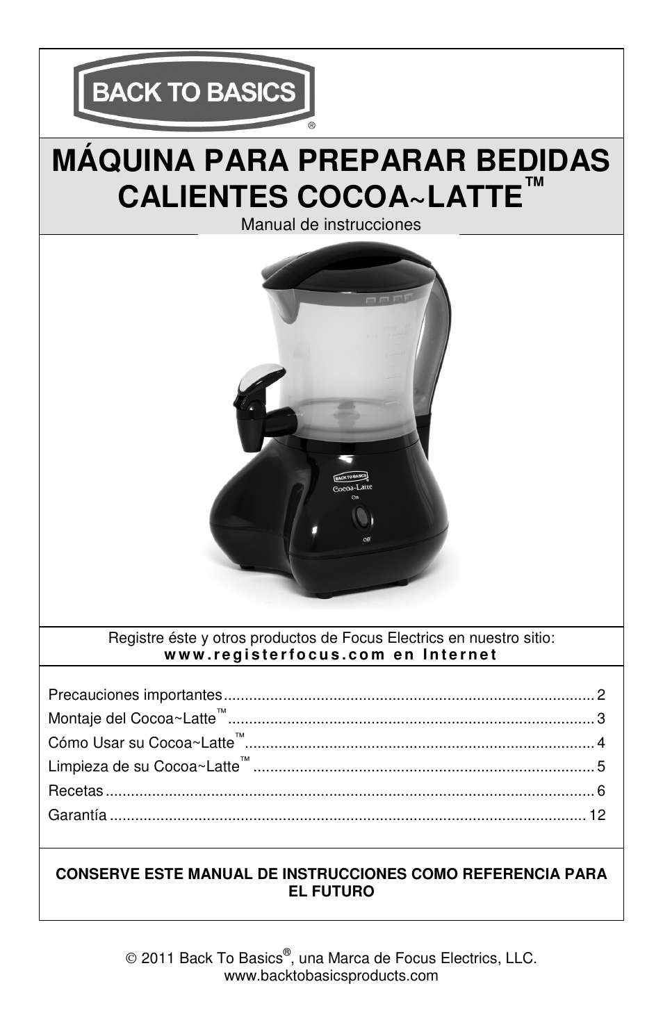 West Bend Back to Basics Cocoa~Latte User Manual | Page 27 / 40