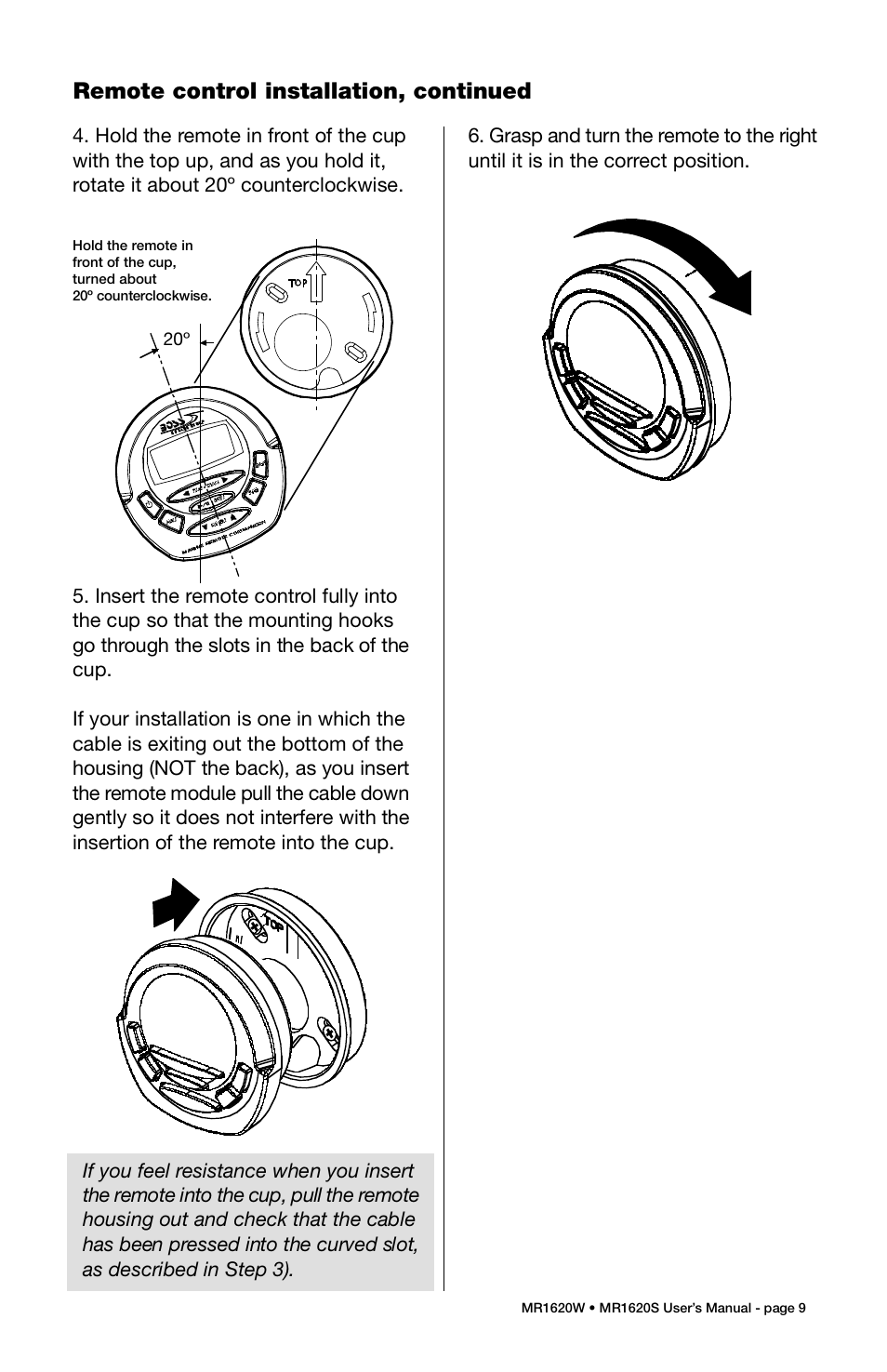Boss Audio Systems MR1620S User Manual | Page 10 / 21
