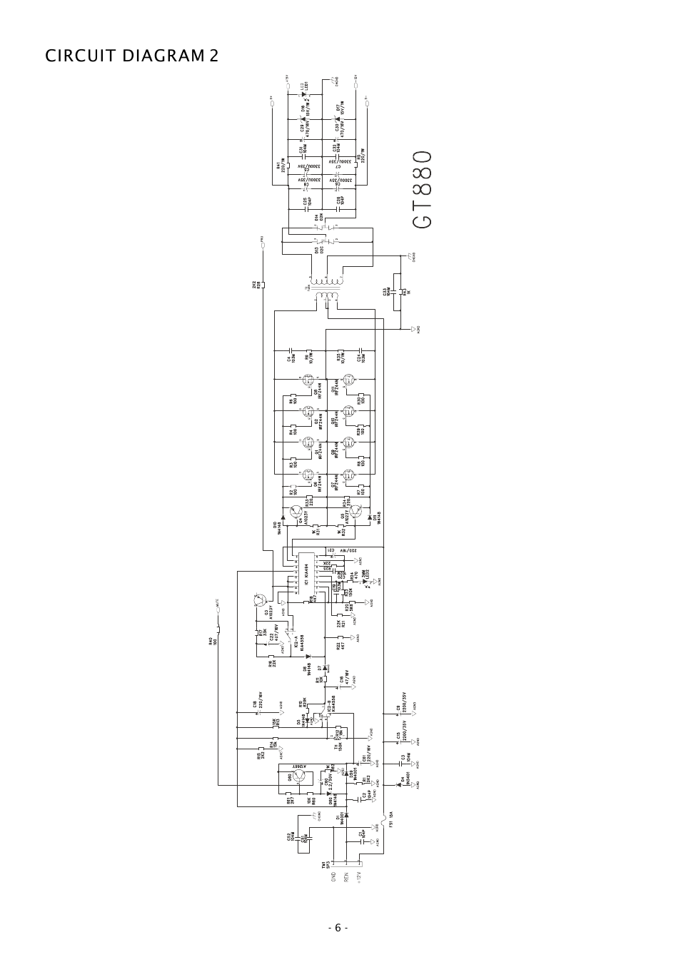 Circuit diagram 2 | Boss Audio Systems GT880 User Manual | Page 6 / 10