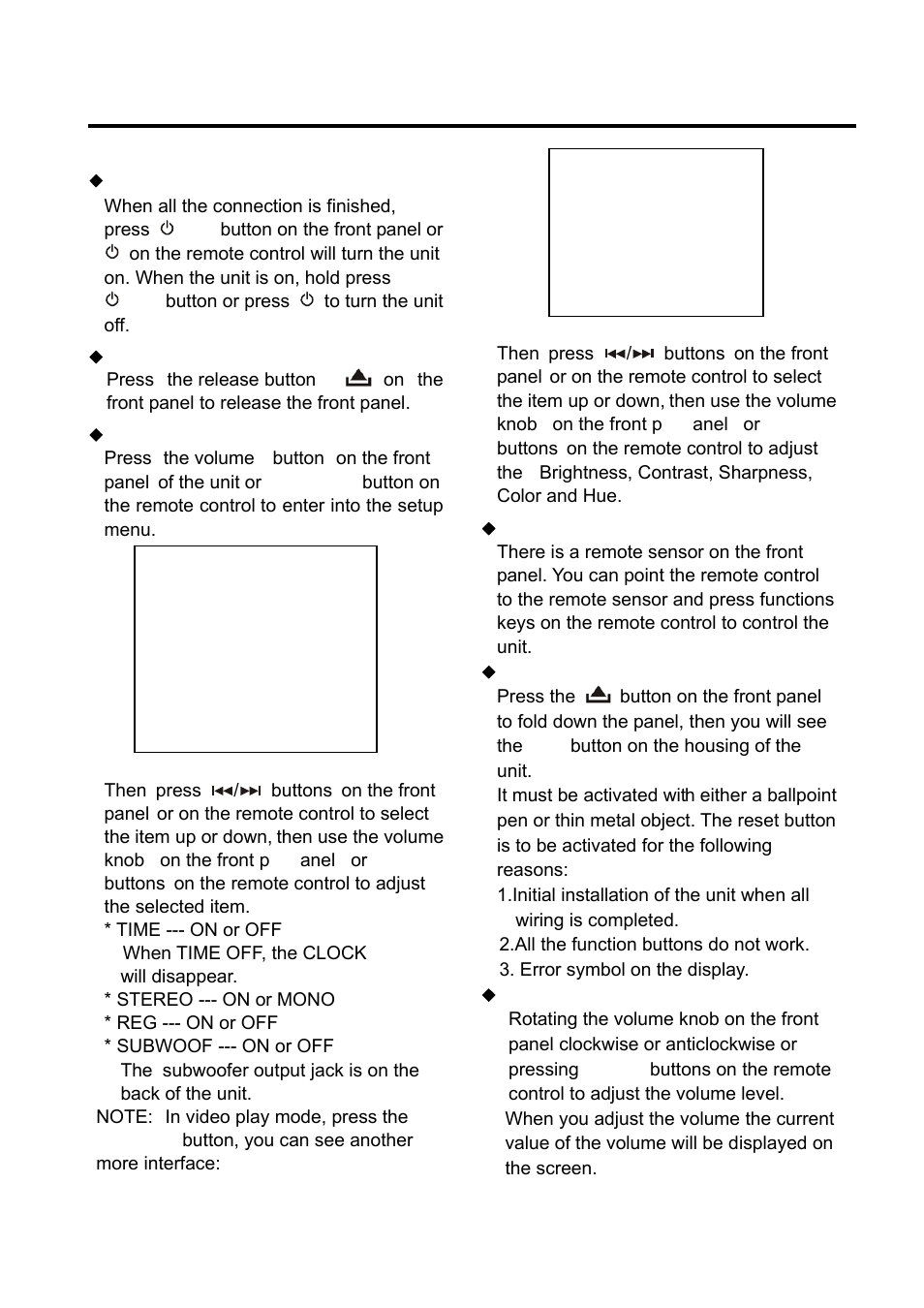 Operation | Boss Audio Systems PLL SYNTHESIZER STEREO RADIO BV7280 User Manual | Page 14 / 22