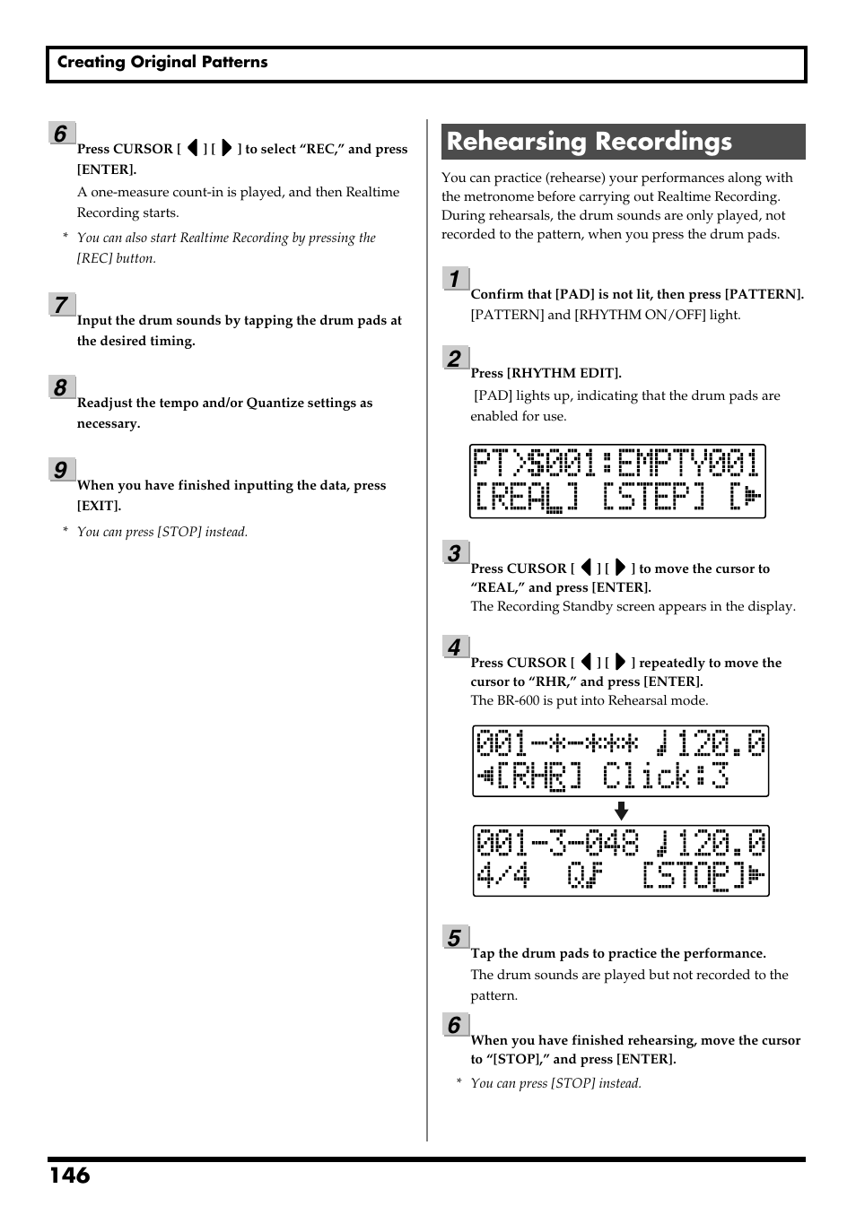 Rehearsing recordings, Re v0.10 | Boss Audio Systems BR-600 User Manual | Page 146 / 228