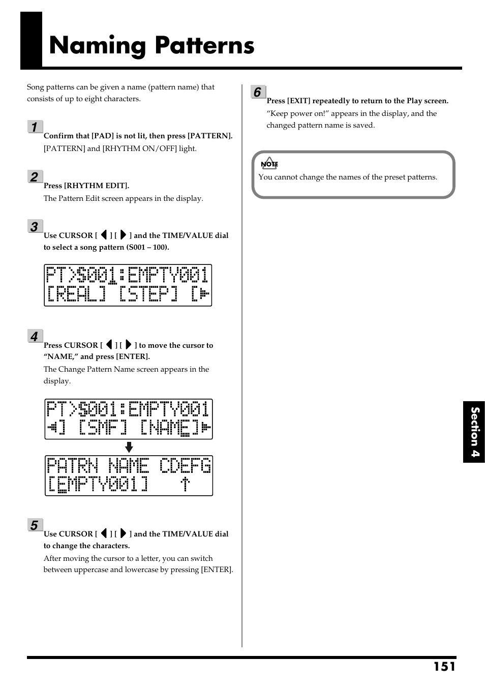 Naming patterns | Boss Audio Systems BR-600 User Manual | Page 151 / 228