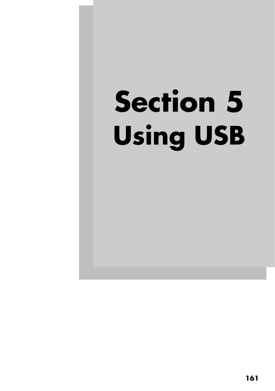 Section5 using usb, Section 5 using usb, Using usb | Boss Audio Systems BR-600 User Manual | Page 161 / 228
