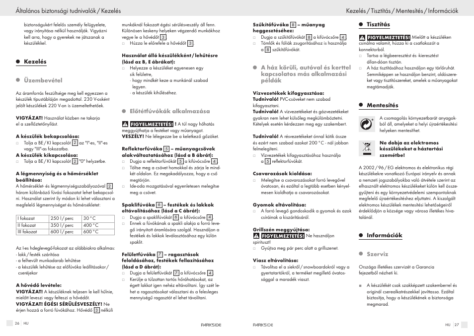 Parkside PHLG600 User Manual | Page 14 / 35