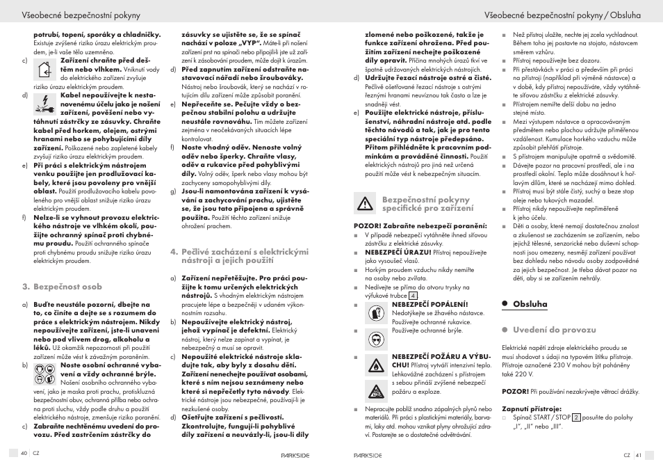Parkside PHLG600 User Manual | Page 21 / 35