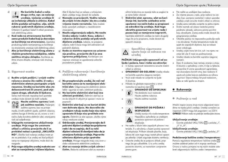 Parkside PHLG600 User Manual | Page 29 / 35