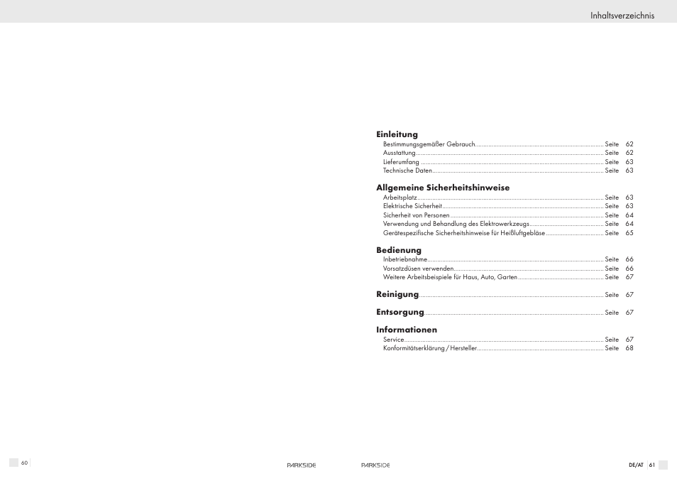 Parkside PHLG600 User Manual | Page 31 / 35