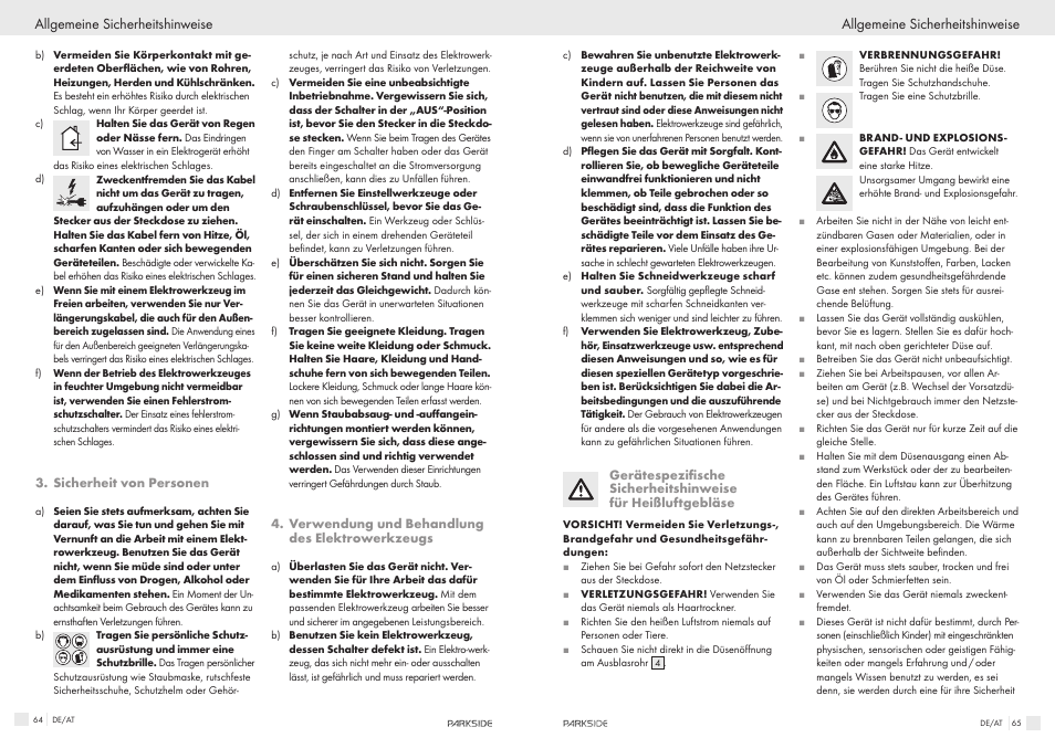Parkside PHLG600 User Manual | Page 33 / 35