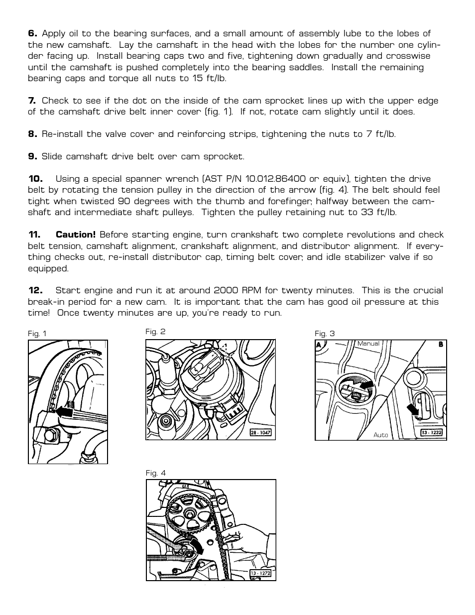 Autotech 10.109.01.109 270 Sport Hydraulic Lifter Camshaft, Mk1, Mk2, Mk3 8V & Corrado G60 User Manual | Page 2 / 6