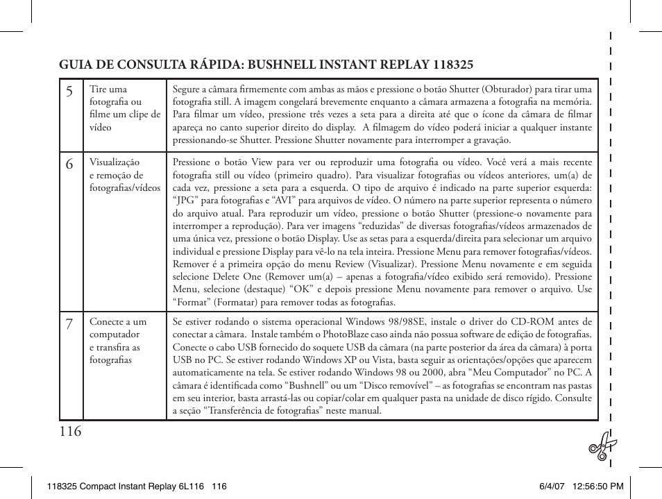 Bushnell 118325 User Manual | Page 116 / 138