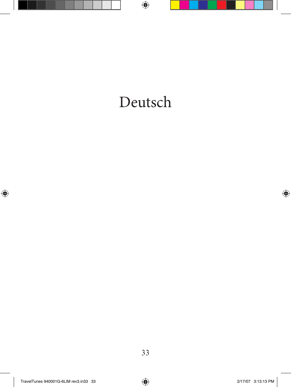 Deutsch | Bushnell 940001AP User Manual | Page 33 / 64