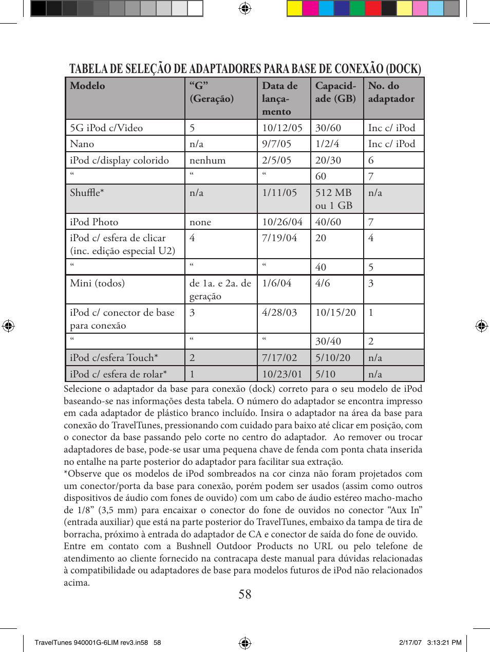 Bushnell 940001AP User Manual | Page 58 / 64