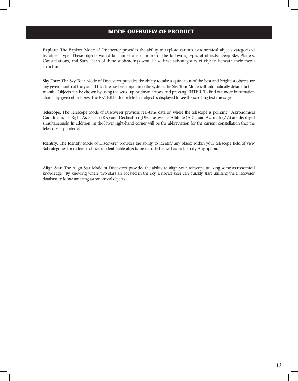 Bushnell Discoverer User Manual | Page 13 / 116