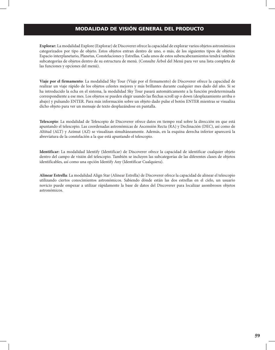 Bushnell Discoverer User Manual | Page 59 / 116