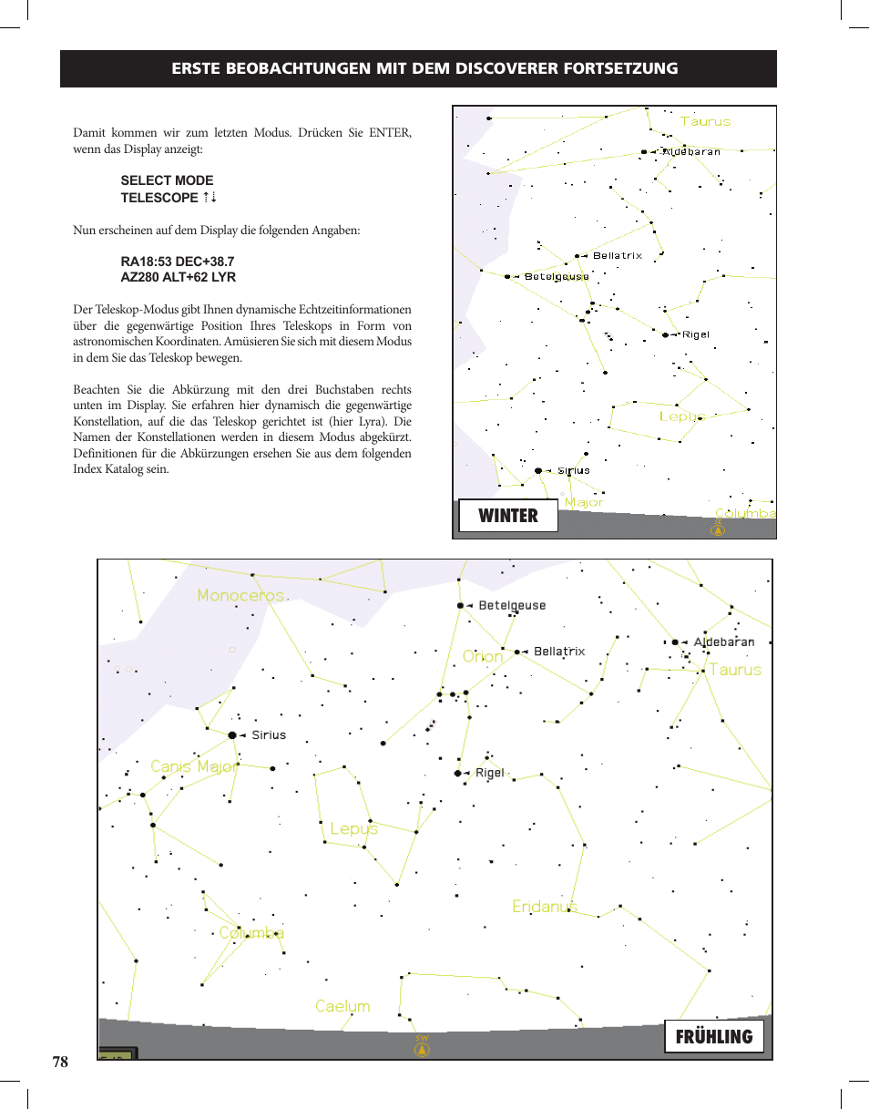 Frühling winter | Bushnell Discoverer User Manual | Page 78 / 116