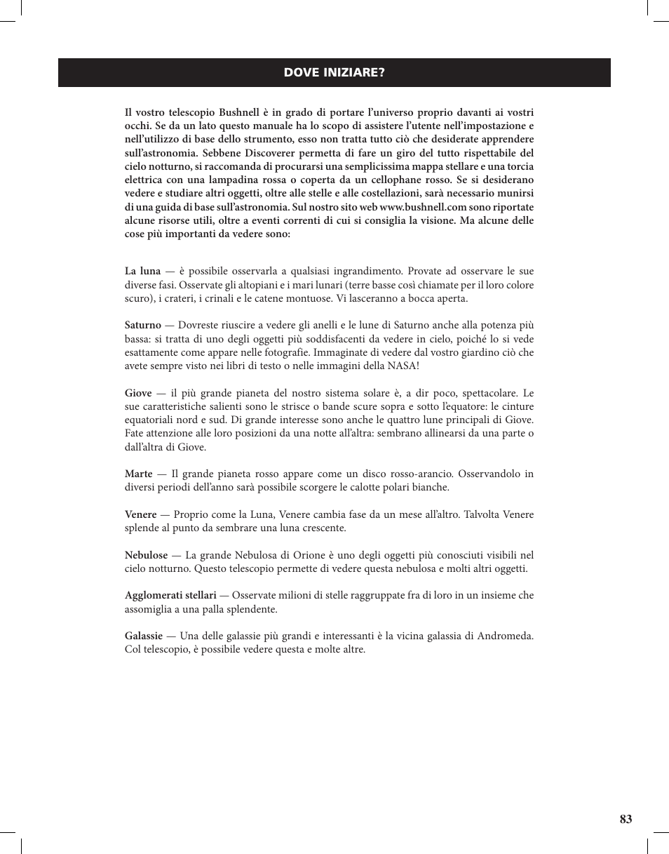 Bushnell Discoverer User Manual | Page 83 / 116