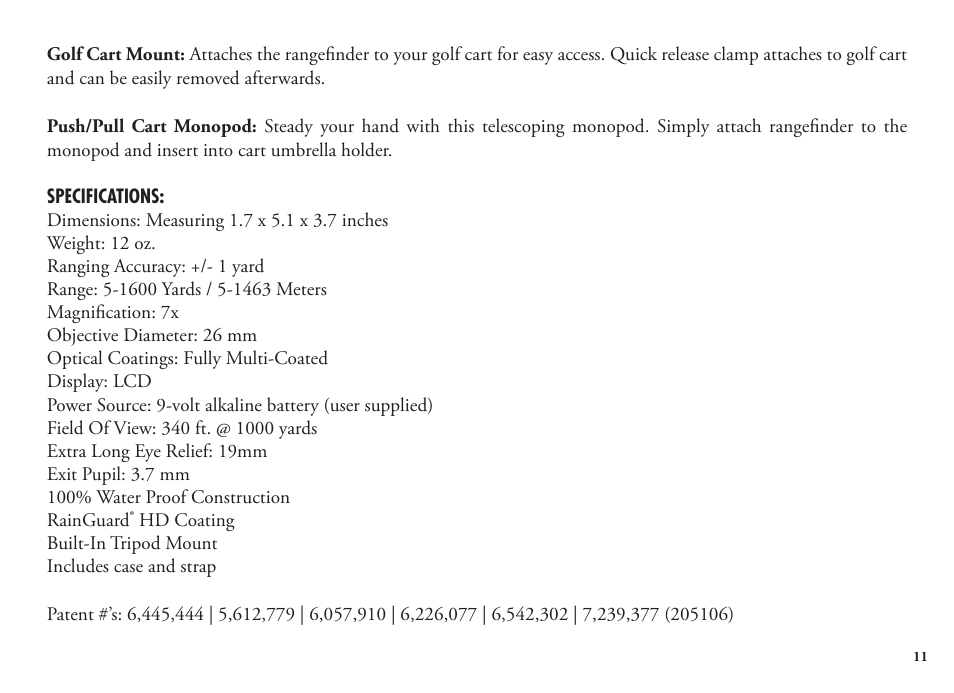 Bushnell 20 5106 User Manual | Page 13 / 88