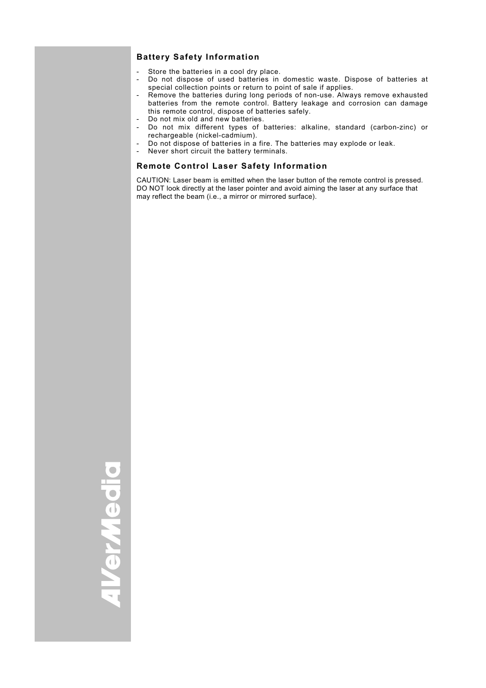 AVer SPB370 user manual User Manual | Page 2 / 27