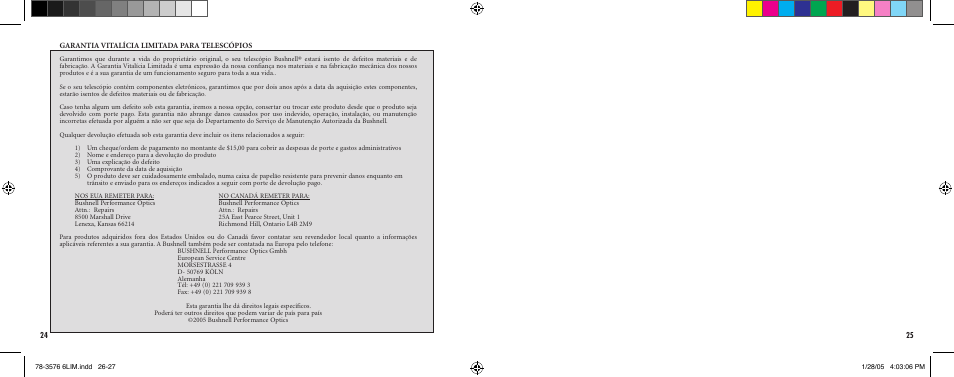Bushnell HARBORMASTER 78-3576 User Manual | Page 14 / 15