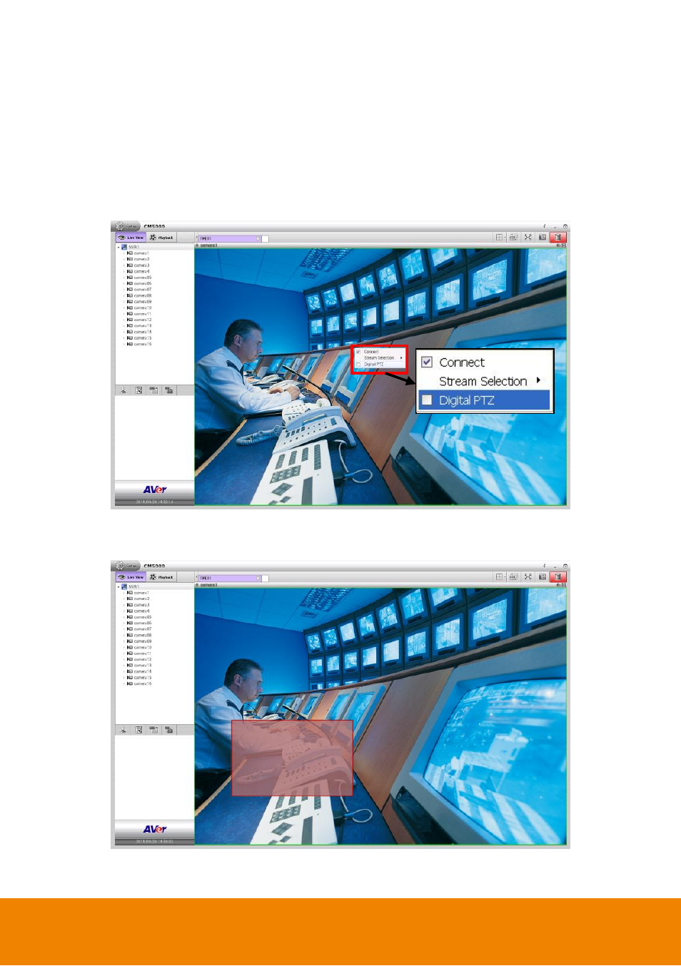 7 digital ptz function, Digital ptz function | AVer CM5000 User Manual | Page 24 / 157