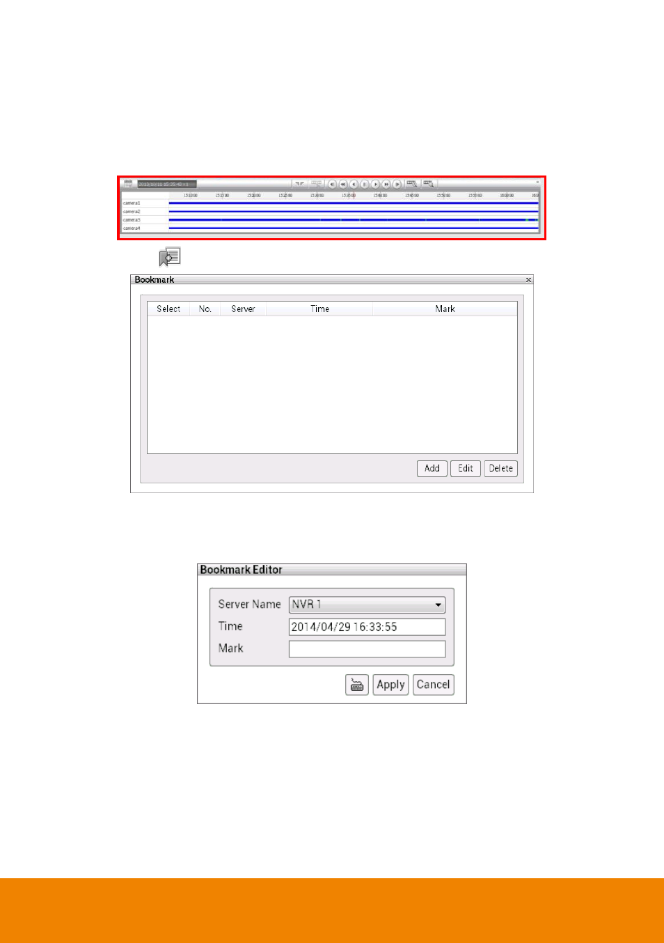 3 to bookmark a section of the video, To bookmark a section of the video, Chapter | AVer CM5000 User Manual | Page 50 / 157