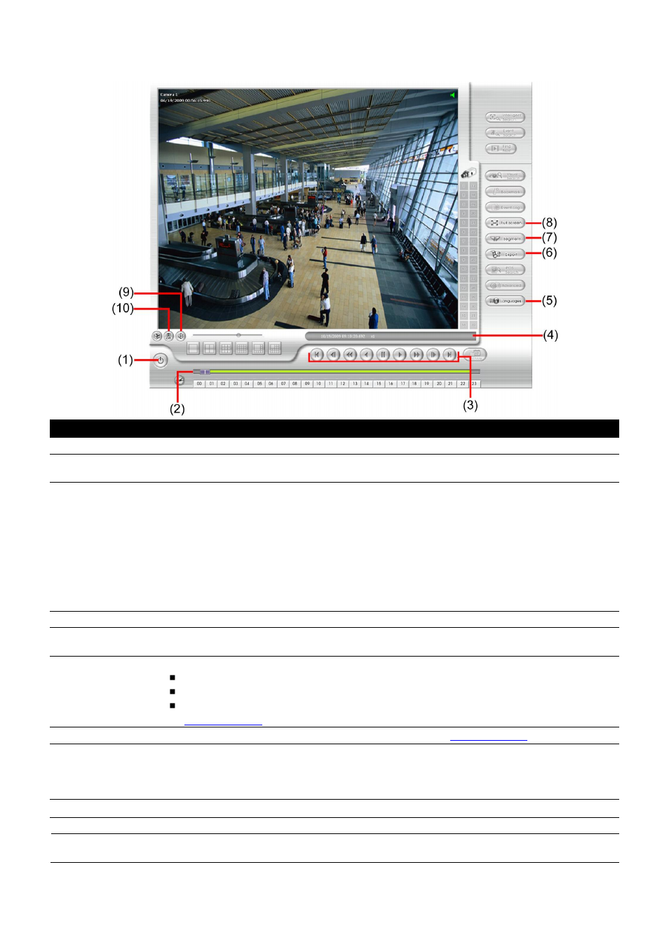 Familiarizing the buttons in download and playback | AVer EXR6004-Mini user manual User Manual | Page 86 / 99
